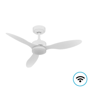 מאוורר תקרה 42" VERMONT +שלט ולד CCT W24 עם עמעם לבן WiFi NORTHER