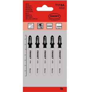 מסוריות למתכת למסור אנכי T118A חבילה של 5 יחידות - TARGET TAG118