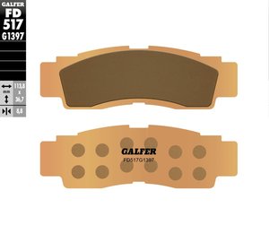 רפידות בלם גלפר - GALFER PADS SINTER QUAD FD517G1397
