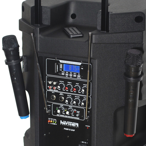 רמקול מוגבר/בידורית  HAYMER PAW15 UHF