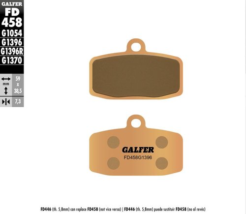 רפידות בלם GALFER Sinter Off-Road FD458G1396 לשטח