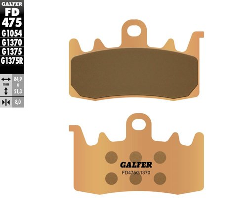 רפידות בלם GALFER Sinter Street FD475G1370 לבלימה חזקה בכביש