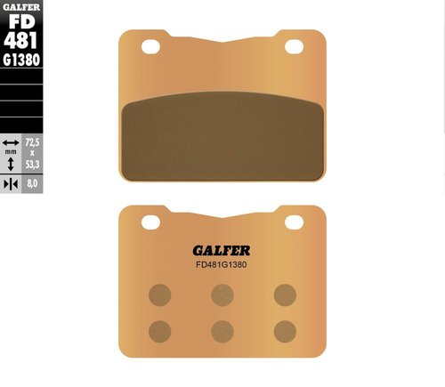רפידות בלם גלפר - GALFER PADS SINTER SCOOTER FD481G1380