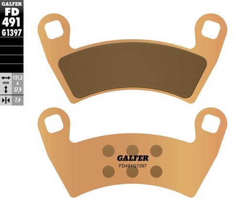 רפידות בלם GALFER Sinter Quad FD491G1397 לטרקטורון עמידות גבוהה