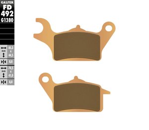 רפידות בלם גלפר - GALFER PADS SINTER SCOOTER FD492G1380