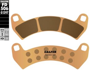 רפידות בלם גלפר - GALFER PADS SINTER QUAD FD506G1397