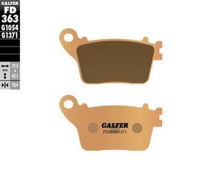 רפידות בלם סינטר גלפר - GALFER PADS SINTER STREET FD363G1371