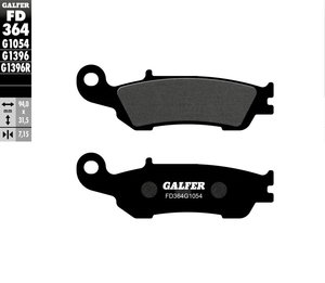 רפידות בלם גלפר - GALFER PADS SEMI METAL FD364G1054
