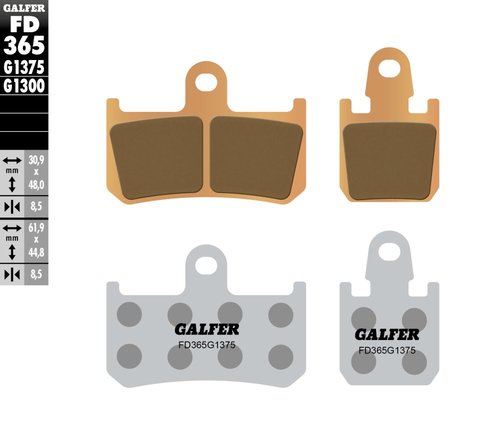 רפידות בלם GALFER Sinter Sport FD363G1375 עם בידוד חום