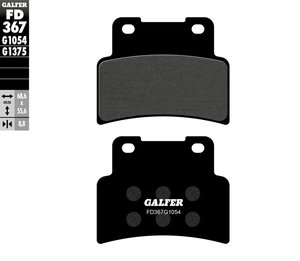 רפידות בלם גלפר - GALFER PADS SEMI METAL FD367G1054