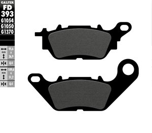 רפידות בלם גלפר - GALFER PADS SEMI METAL FD393G1054