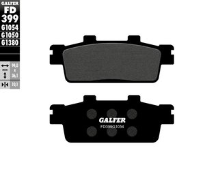 רפידות בלם גלפר - GALFER PADS SEMI METAL FD399G1054