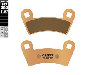 רפידות בלם גלפר - GALFER PADS SINTER QUAD FD404G1397