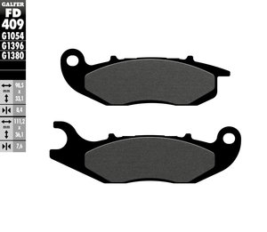 רפידות בלם גלפר - GALFER PADS SEMI METAL FD409G1054
