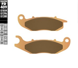 רפידות בלם סינטר גלפר - GALFER PADS SINTER OFF-ROAD FD409G1396