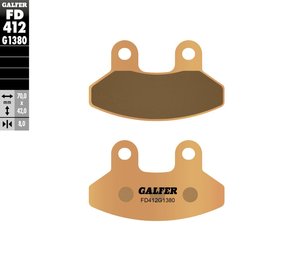 רפידות בלם גלפר - GALFER PADS SINTER SCOOTER FD412G1380
