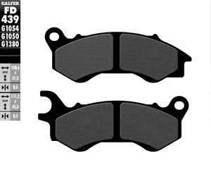 רפידות בלם גלפר - GALFER PADS SEMI METAL FD439G1054