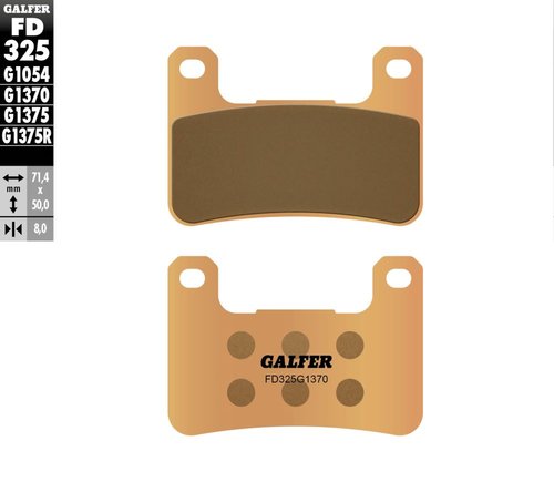 רפידות בלם GALFER Sinter Street FD325G1370 לבלימה משופרת