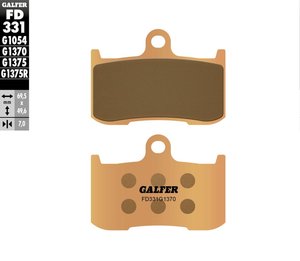 רפידות בלם סינטר גלפר - GALFER PADS SINTER STREET FD331G1370