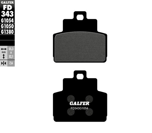 רפידות בלם GALFER Semi Metal FD343G1054 לאופנוע