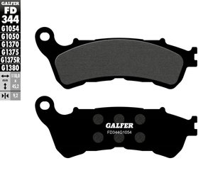 רפידות בלם גלפר - GALFER PADS SEMI METAL FD344G1054