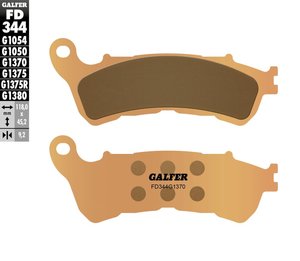 רפידות בלם סינטר גלפר - GALFER PADS SINTER STREET FD344G1370