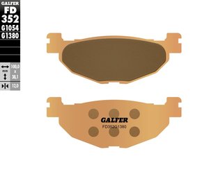 רפידות בלם גלפר - GALFER PADS SINTER SCOOTER FD352G1380