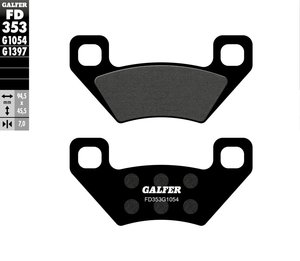 רפידות בלם גלפר - GALFER PADS SEMI METAL FD353G1054