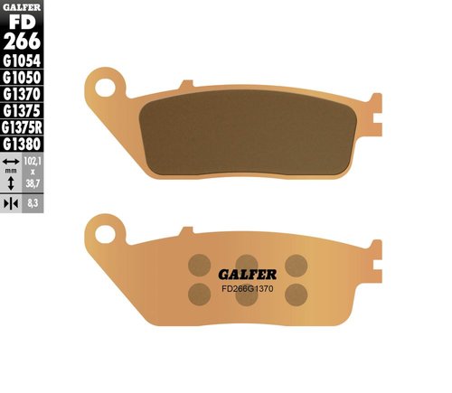 רפידות בלם GALFER Sinter Street FD266G1370 לבלימה חזקה