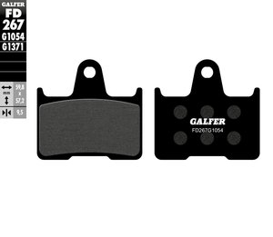 רפידות בלם גלפר - GALFER PADS SEMI METAL FD267G1054