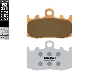 רפידות בלם סינטרד גלפר עם בידוד חום - GALFER PADS SINTER SPORT FD271G1375