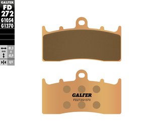 רפידות בלם סינטר גלפר - GALFER PADS SINTER STREET FD272G1370