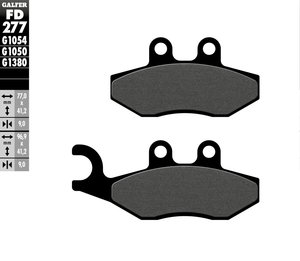 רפידות בלם גלפר - GALFER PADS SEMI METAL FD277G1054