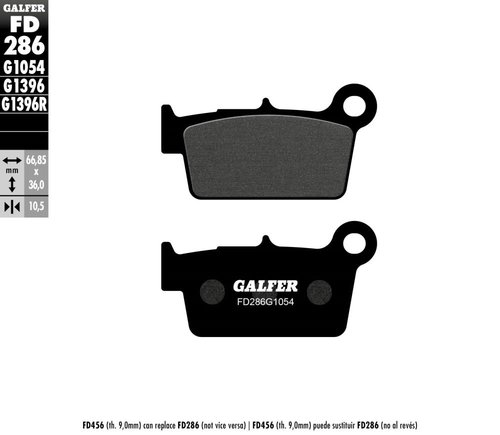 רפידות בלם GALFER Semi Metal FD286G1054 לאופנוע