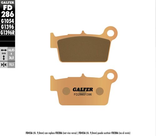 רפידות בלם GALFER Sinter Off-Road FD286G1396 לשטח