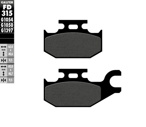 רפידות בלם GALFER Semi Metal FD315G1054 לאופנוע