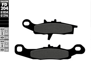 רפידות בלם גלפר - GALFER PADS SEMI METAL FD204G1054