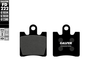 רפידות בלם גלפר - GALFER PADS SEMI METAL FD222G1054