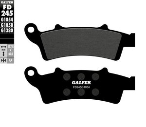 רפידות בלם גלפר - GALFER PADS SEMI METAL FD245G1054