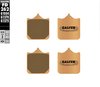 רפידות בלם סינטר גלפר - GALFER PADS SINTER STREET FD262G1370