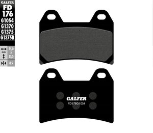 רפידות בלם גלפר - GALFER PADS SEMI METAL FD176G1054
