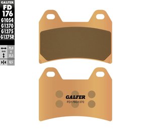 רפידות בלם סינטר גלפר - GALFER PADS SINTER STREET FD176G1370