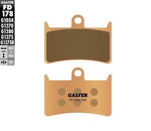 רפידות בלם גלפר - GALFER PADS SINTER SCOOTER FD178G1380
