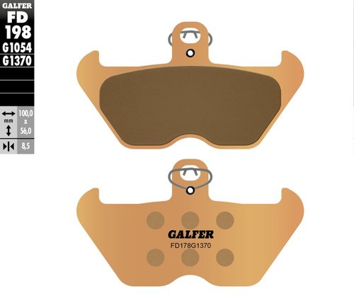 רפידות בלם סינטר גלפר - GALFER PADS SINTER STREET FD198G1370