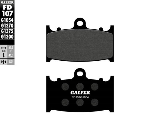 רפידות בלם GALFER Semi Metal FD107G1054 לאופנוע