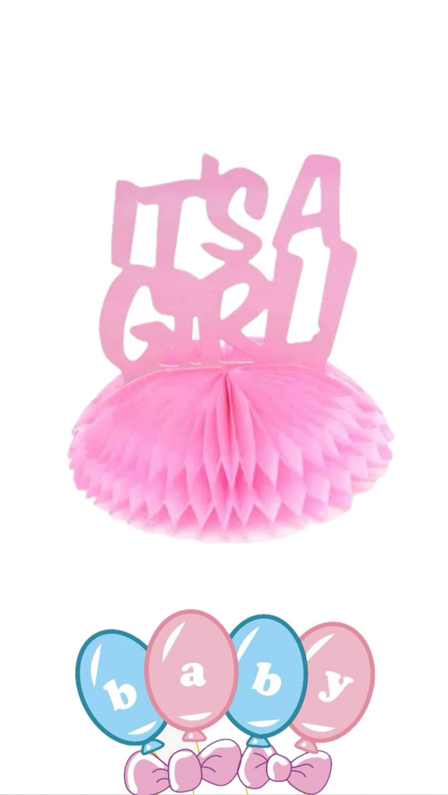 קישוט מרכז שולחן נפתח it’s a girl