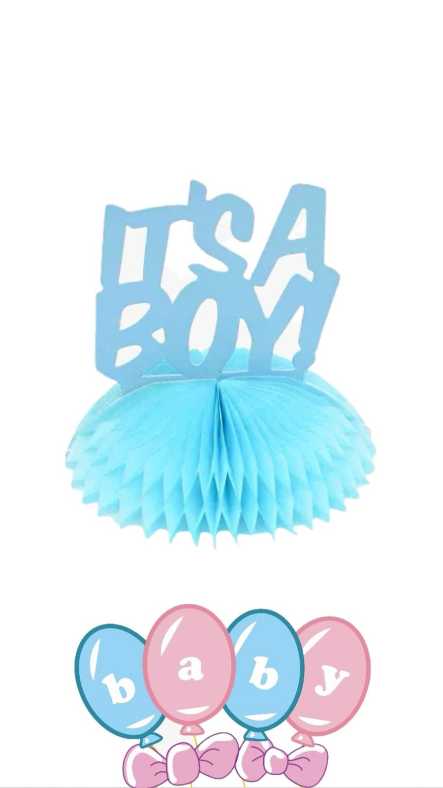 קישוט מרכז שולחן נפתח it’s a boy