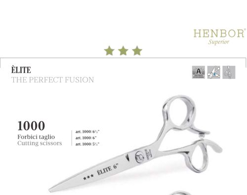 מספריי תספורת מקצועיים Henbor 6.5'' INOX VG10 1000/6.5