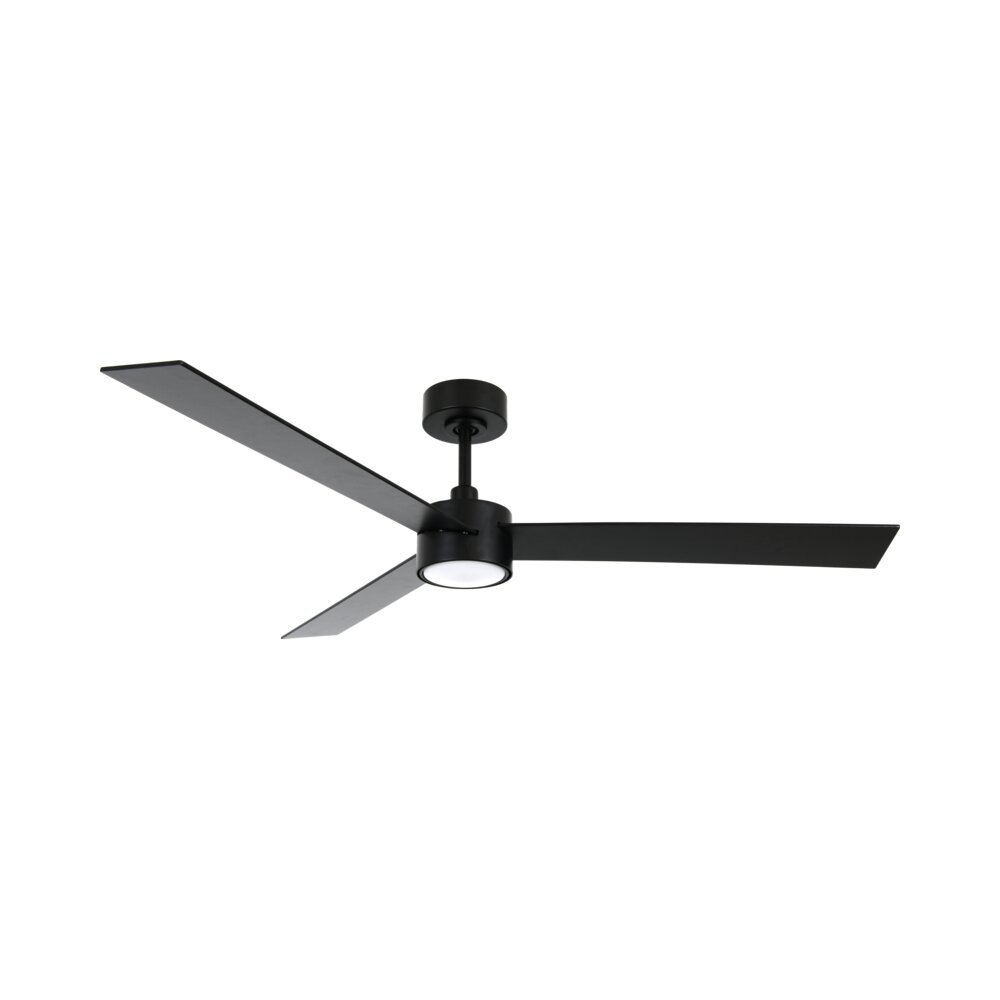 מאוורר תקרה שחור עם תאורת לד "Windora IV 42"