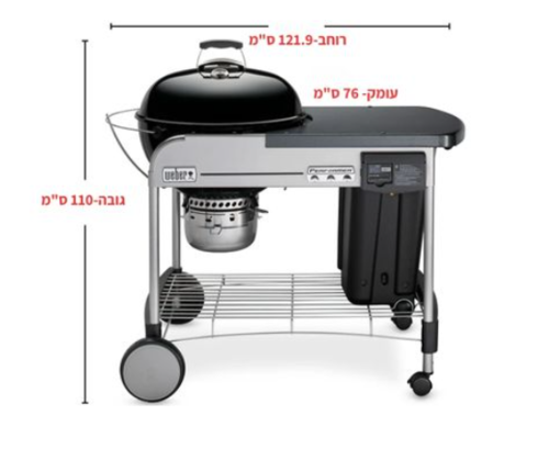 גריל פחמים וובר  Performer GBS Deluxe שחור 57 ס
